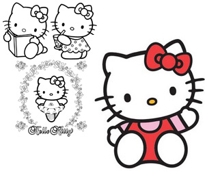 Coloriages hello kitty