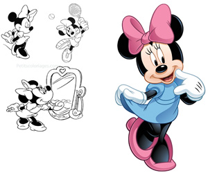Coloriages minnie